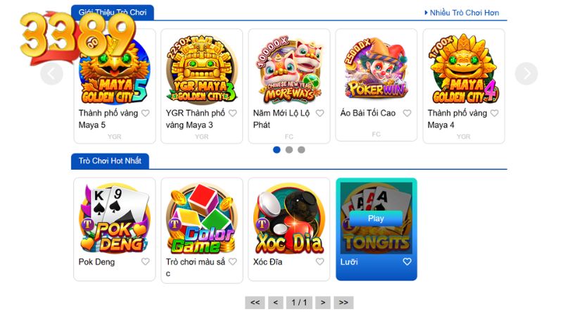 Danh sách các đơn vị cung cấp uy tín tại nhà cái tại mục game bài