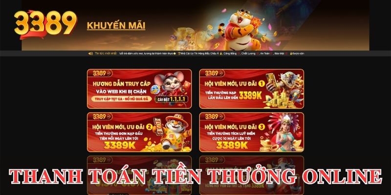 Thanh toán tiền thưởng dễ dàng